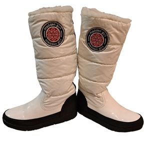Madden Girl Iggloo Platform Puffy Snow Boots White Size 7M